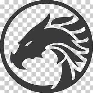 Logo Dragon Graphic design, dragon logo, black dragon logo PNG clipart