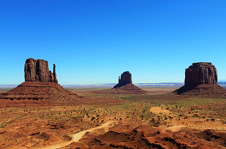 three brown rock formations thumbnail