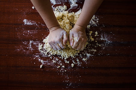 person holding flour photo thumbnail