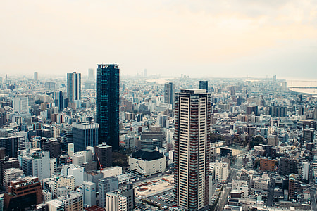 Aerial view of Osaka city thumbnail