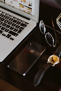 Elegant home office with golden accessories thumbnail