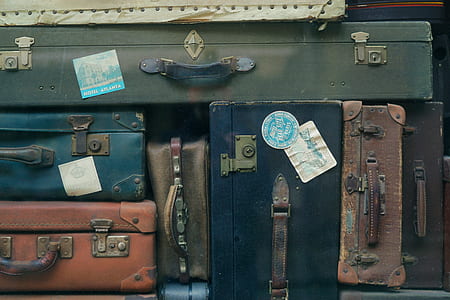 arranged luggage bags thumbnail