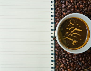 black and brown liquid on white ceramic mug thumbnail