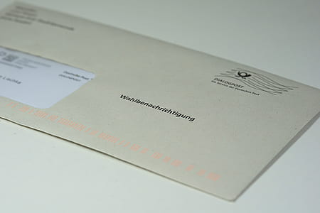 white window envelope on white surface thumbnail