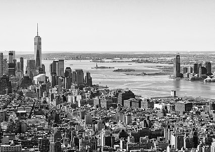 high angle photo of New York city thumbnail