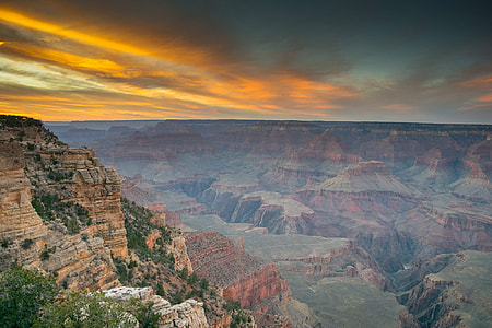 Dusk Clouds over the Canyon at Grand Canyon National Park, Arizona thumbnail