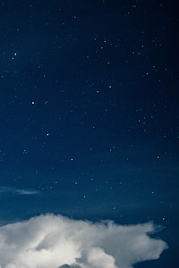 photo of white clouds and star during night thumbnail