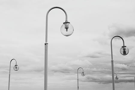 Grey Scale Photography of Lamps thumbnail