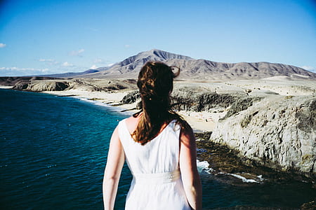 sea, landscape, person, woman thumbnail
