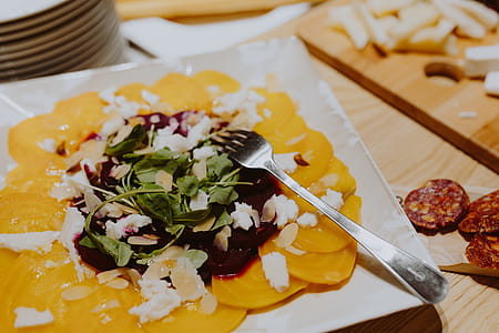 Catering banquet table with different food snacks and appetizers thumbnail