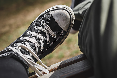 Closeup shot of man’s feet and shoes thumbnail