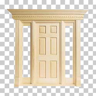 Window Dollhouse Door Miniature Building Solid Wood Doors And