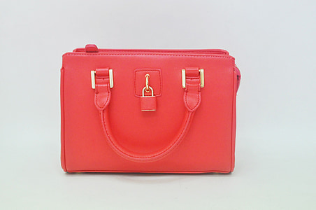 red leather tote bag thumbnail