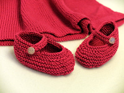 pair of red patik shoes thumbnail