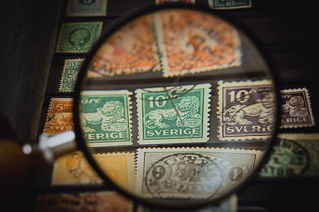 assorted-color postage stamps thumbnail