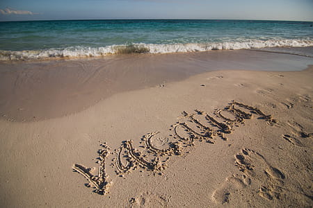 Vacation Written On Beach Photo thumbnail
