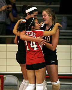 female playing volleyball thumbnail