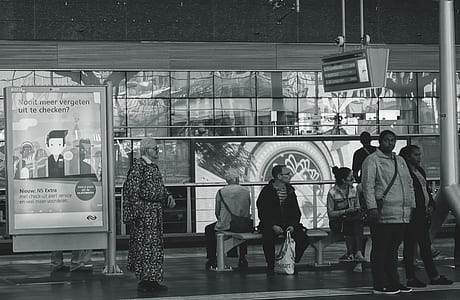 black-and-white, city, man, people thumbnail