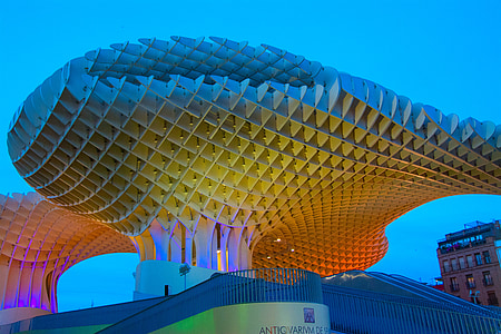 architectural photograph of white structure thumbnail