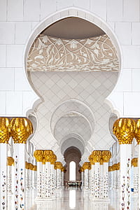white and brass building interior thumbnail