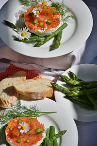 two baked pastries with asparagus thumbnail
