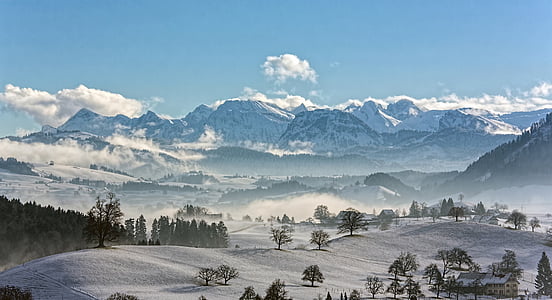 landscape photography of mountain covered snow thumbnail