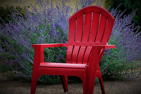 red wooden armchair thumbnail
