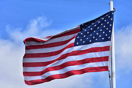 sky, clouds, united states of america, flag thumbnail