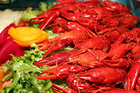 pile of red crayfishes thumbnail
