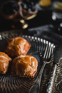 Sweet buns with cream cheese inside thumbnail