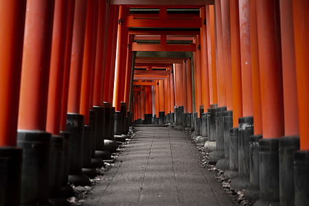 red and black building interior thumbnail