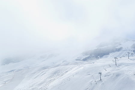snow covered mountain during daytime thumbnail