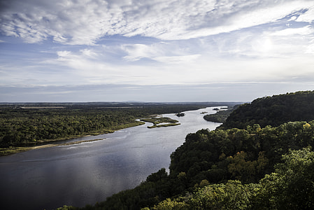 Wisconsin River Valley Landscape at Ferry Bluff thumbnail