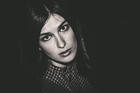 gray scale photo of woman thumbnail