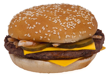 hamburger with cheese and pickles thumbnail