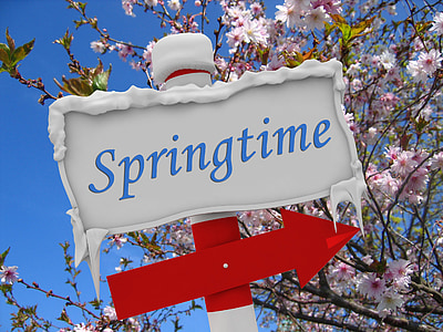 white and red Springtime signage thumbnail