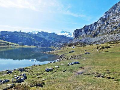 body of water and mountain ranges thumbnail