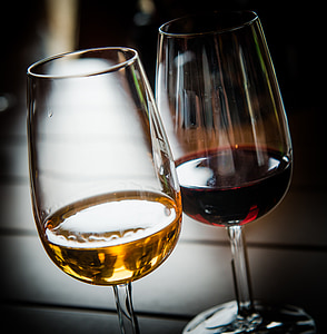 two clear wine glasses thumbnail