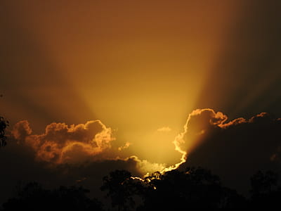 aerial photo of suns ray on clouds thumbnail