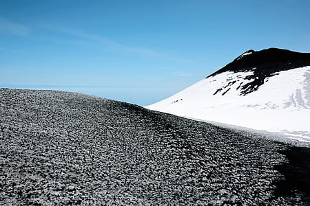snow-covered mountain during daytime thumbnail