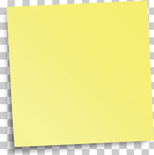 Paper Yellow Angle, Sticky note PNG clipart