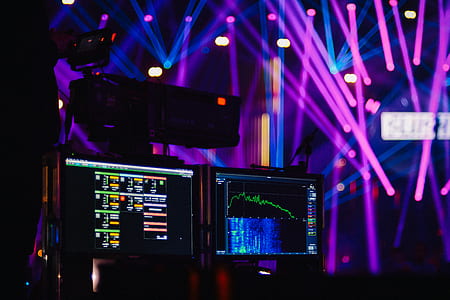 shallow focus photography of computer showing audio mixer thumbnail