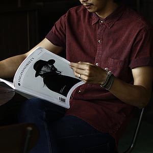 man reading book thumbnail