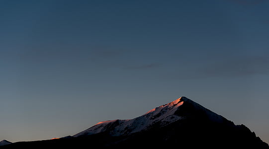 silhouette of mountain at d aytime thumbnail