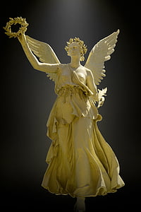 angel wearing one-shoulder dress statue thumbnail