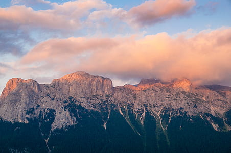 mountain range with cloudy sky thumbnail