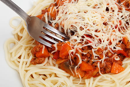pasta with red sauce and cheese thumbnail