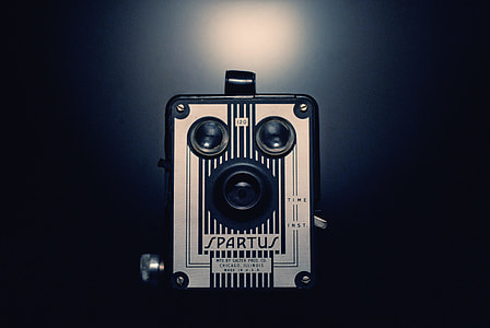 vintage black and silver Spartus point and shoot thumbnail