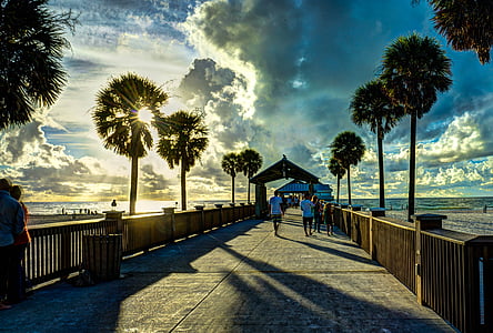 people walking towards beach thumbnail