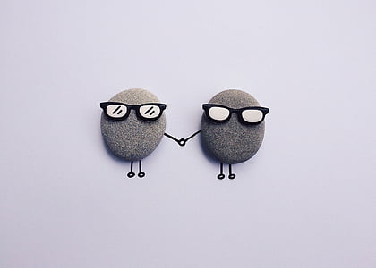 two gray wall decor with sunglasses thumbnail
